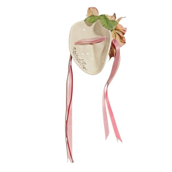 Kathleen H. Thomas Hand Painted Ceramic Face Mask Decoration - Picture 2 of 9
